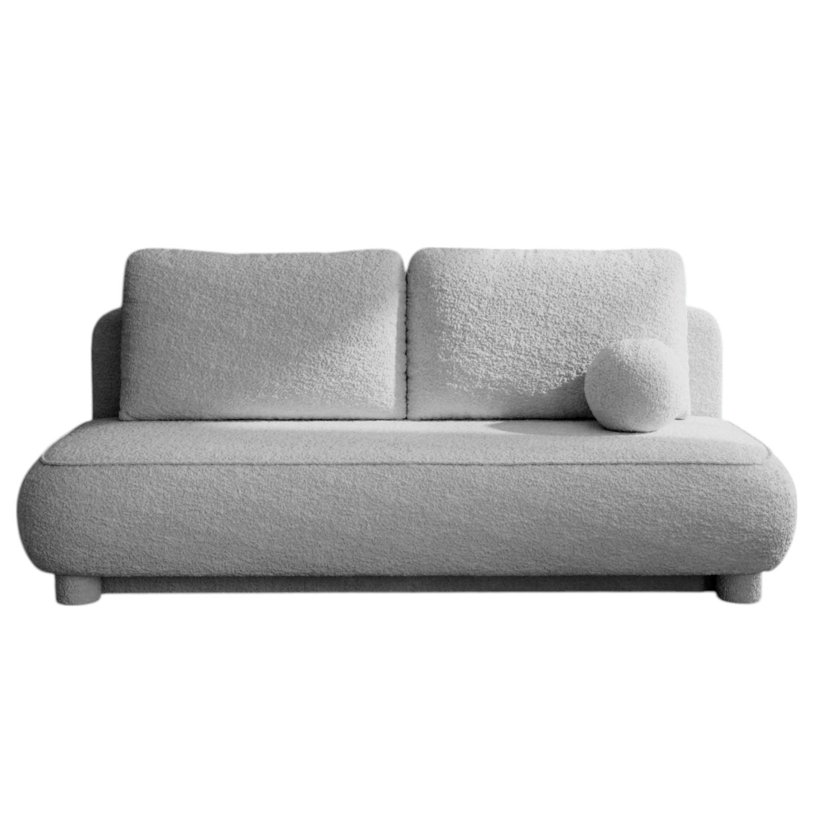 SOFA Grau BELLY - Grau, Holzwerkstoff (209/96/96cm) - Compleo24