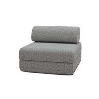 VERWANDLUNGSSESSEL aus grauem Tweed - Grau, Textil (95/70.5/95cm)