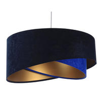HÄNGELEUCHTE Blau 50/23 cm - Blau, Kunststoff (50/1/23cm) - ONZENO