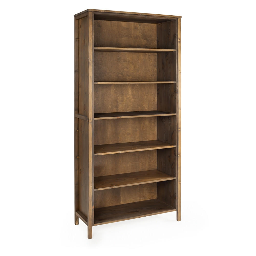 REGAL 90/197/37 cm - Dunkelbraun, Holz (90/197/37cm) - MSL wooden furniture