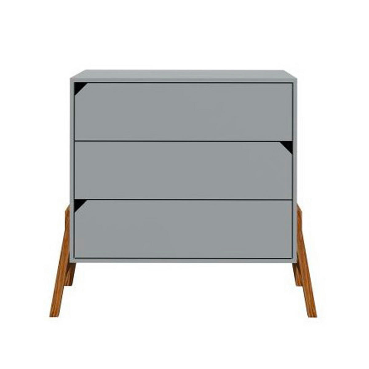 KOMODA Grey - šedá, kompozitní dřevo (107/91/50cm) - Petits-meubles