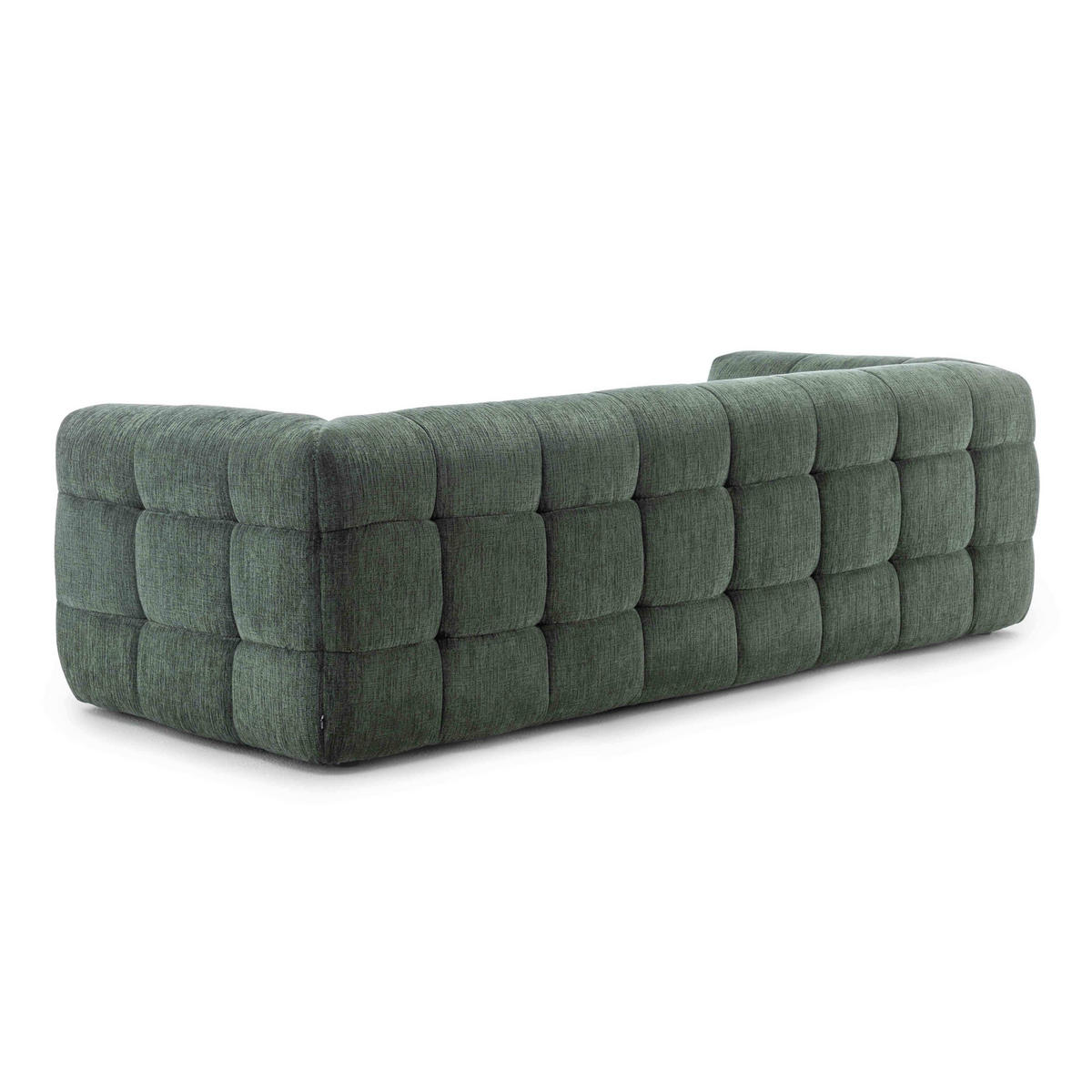 SOFA 3-Sitzer, Grün - Grün, Textil (102/69/228cm) - Oviala