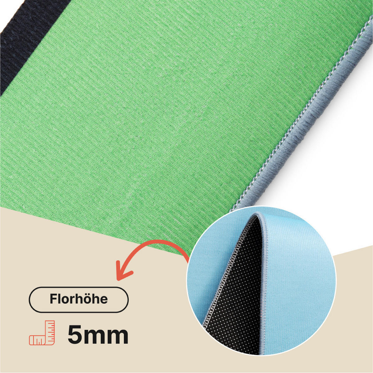 TEPPICH JOY Blau 180/250 cm - Blau, Textil (180/250cm) - Tapiso