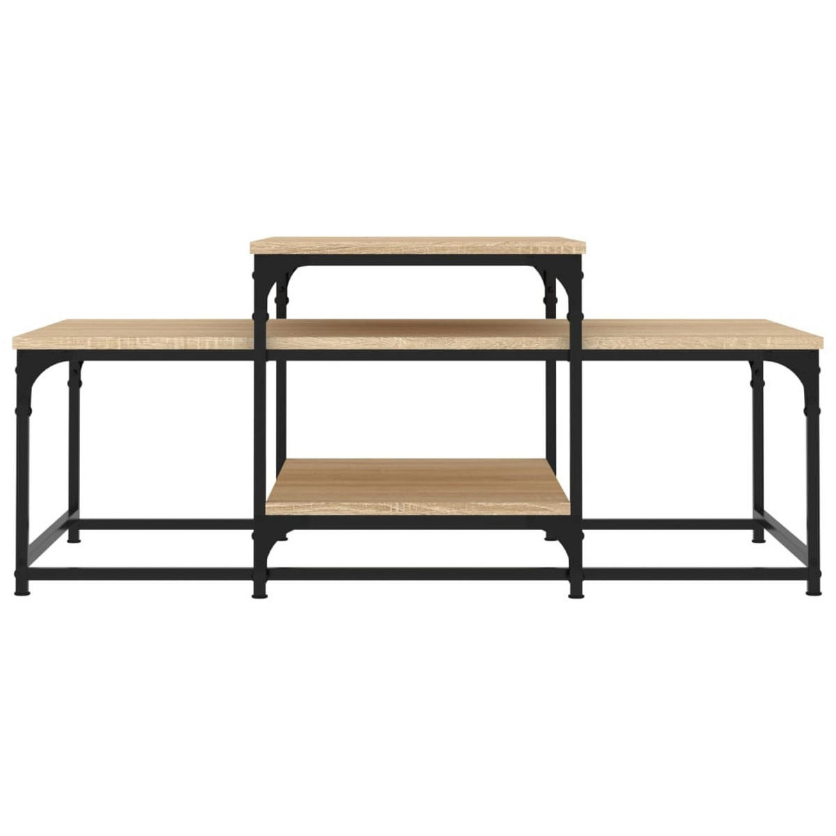 COUCHTISCH Sonoma-Eiche 102x60x45 cm Holzwerkstoff - Braun, Holzwerkstoff (102/60/45cm) - furnicato