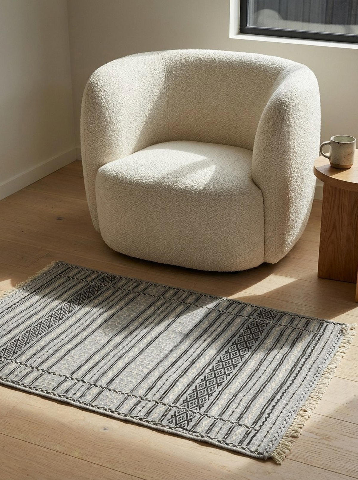 HANDWEBTEPPICH Kelim Kordi Mehrfarbig 121/83 cm Schurwolle - Multicolor, Textil (83/121cm) - Looma