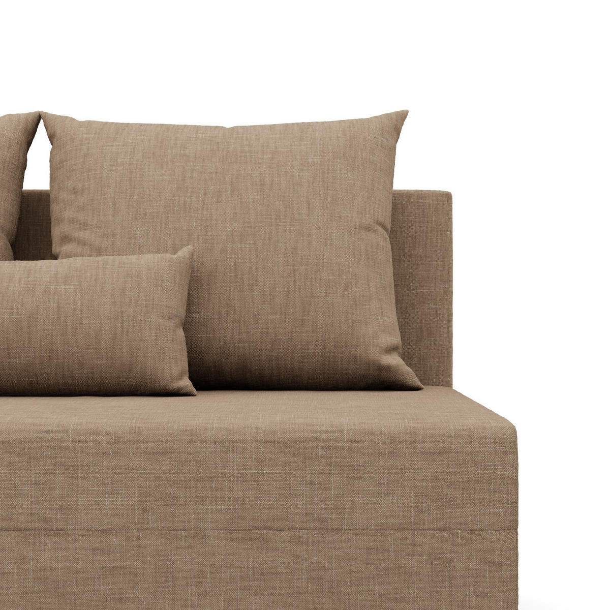 ECKSOFA MIT SCHLAFFUNKTION FERMO BONELL Beige - Beige, Textil (137/201cm) - Mebligo