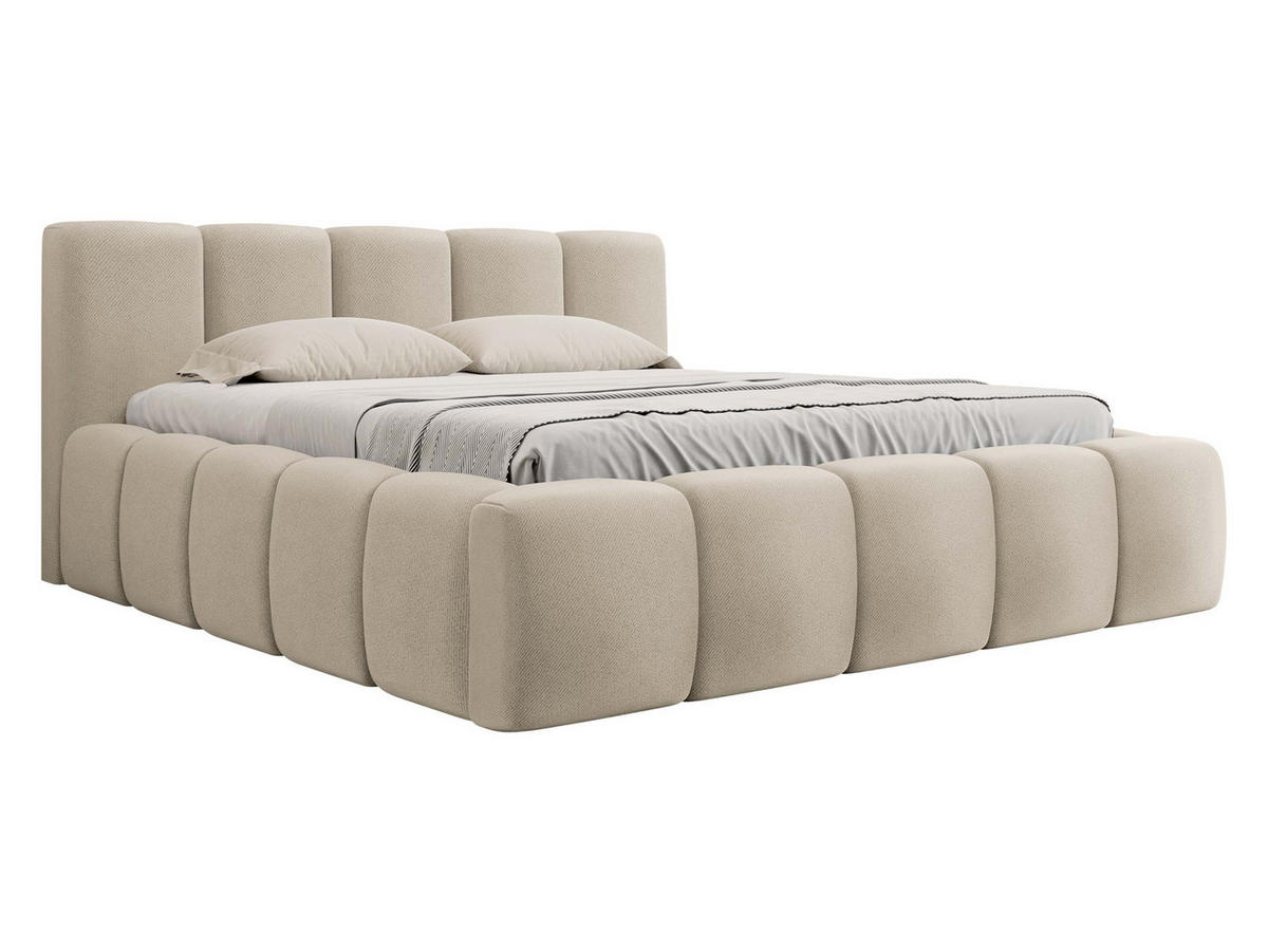 POLSTERBETT Kevson - Naturfarben, Holzwerkstoff/Textil (140/200cm) - MIRJAN24
