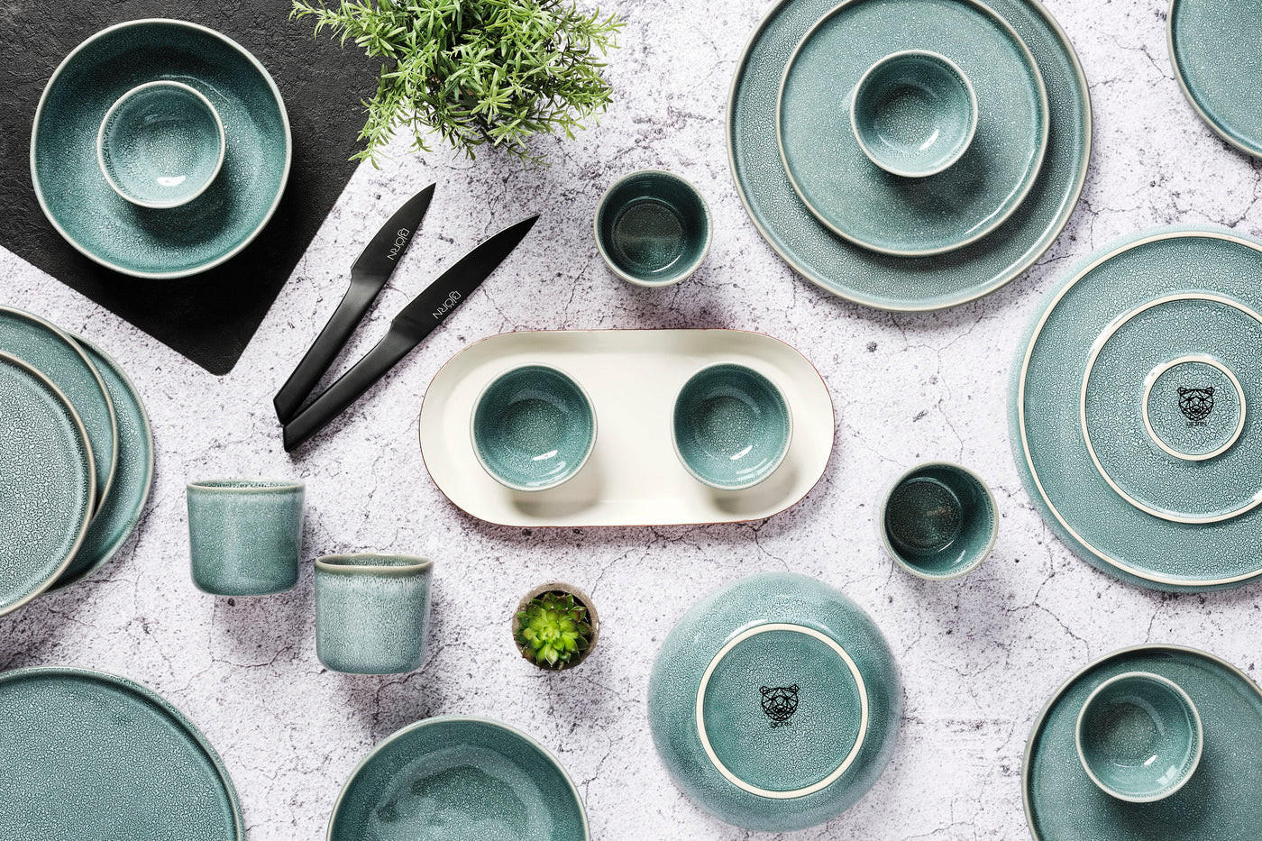 SCHALEN Magma Ø9cm - 6er-Set - Cobalt - Blau, Keramik (9cm) - Björn
