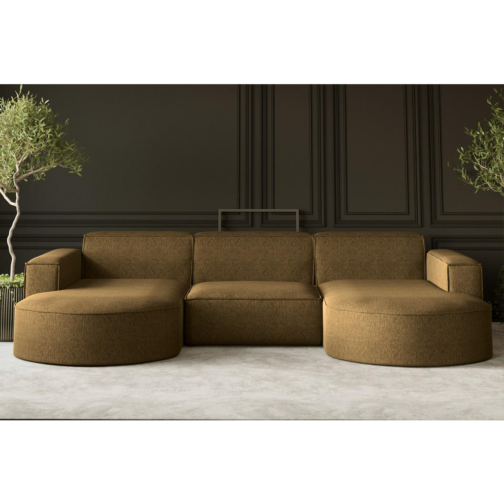 Thumbnail - Kaiser Möbel Ecksofa, Hellbraun, Holz, 299x165 cm, Wohnzimmer, Sofas & Couches, Wohnlandschaften, Ecksofas