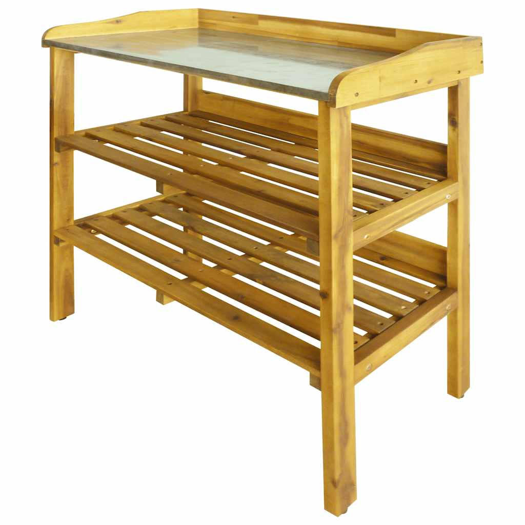 vidaXL Pflanztisch Braun 37x92x76 cm