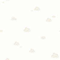 TAPETE kleine Wolken 53 cm x 10 m - Beige, Papier (53/0.1cm) - Sanders & Sanders