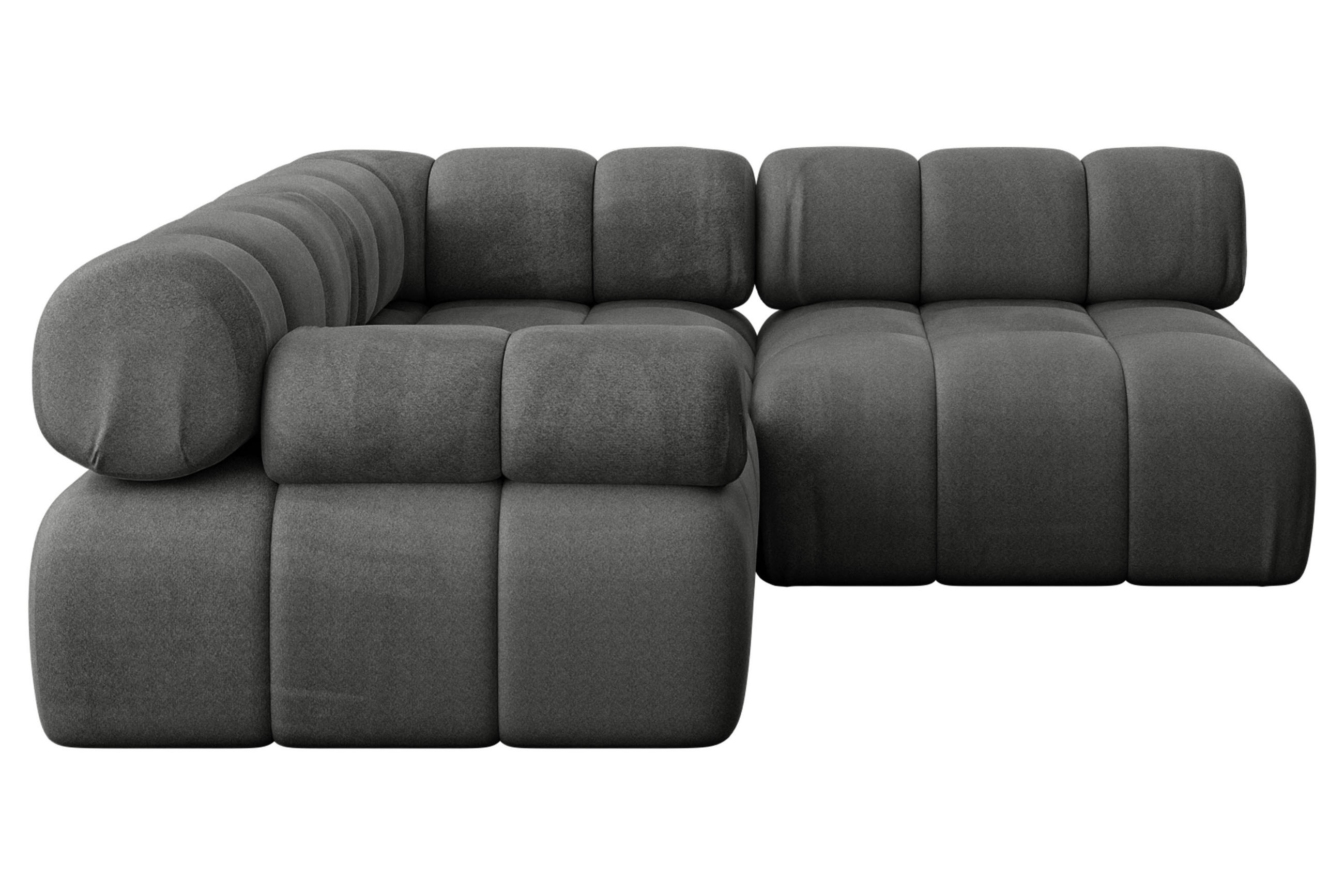 Altdecor Ecksofa Dunkelgrau 190x190 cm
