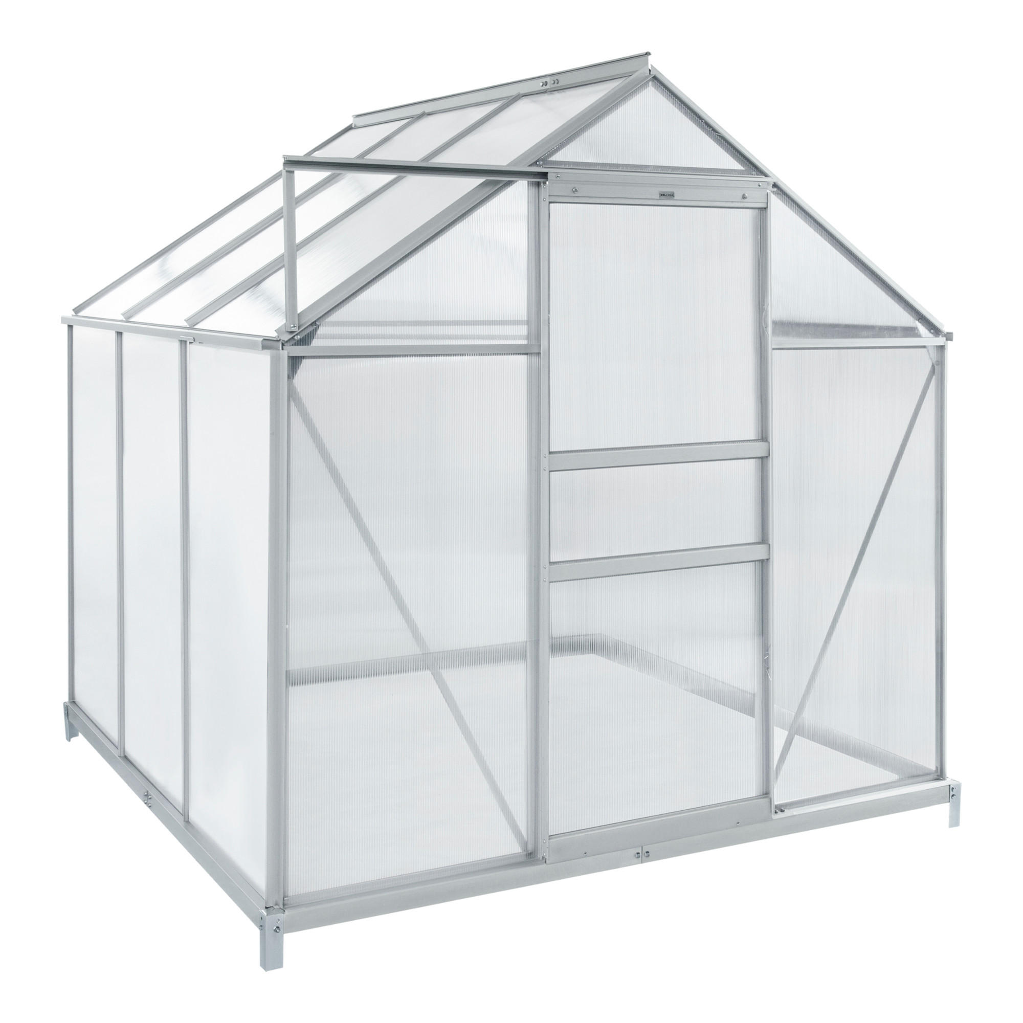 GEWÄCHSHAUS Oisterwijk - Transparent, Kunststoff (190/195/190cm) - [en.casa]