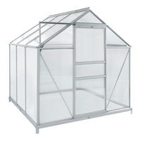 TREIBHAUS Oisterwijk - Transparent, Kunststoff/Metall (190/195/190cm) - [en.casa]