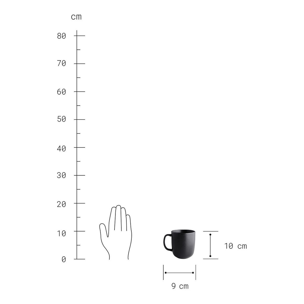 GESCHIRRSET 16-tlg. Casa Nova 4 Personen - Schwarz, Keramik (27/1/27cm) - Butlers