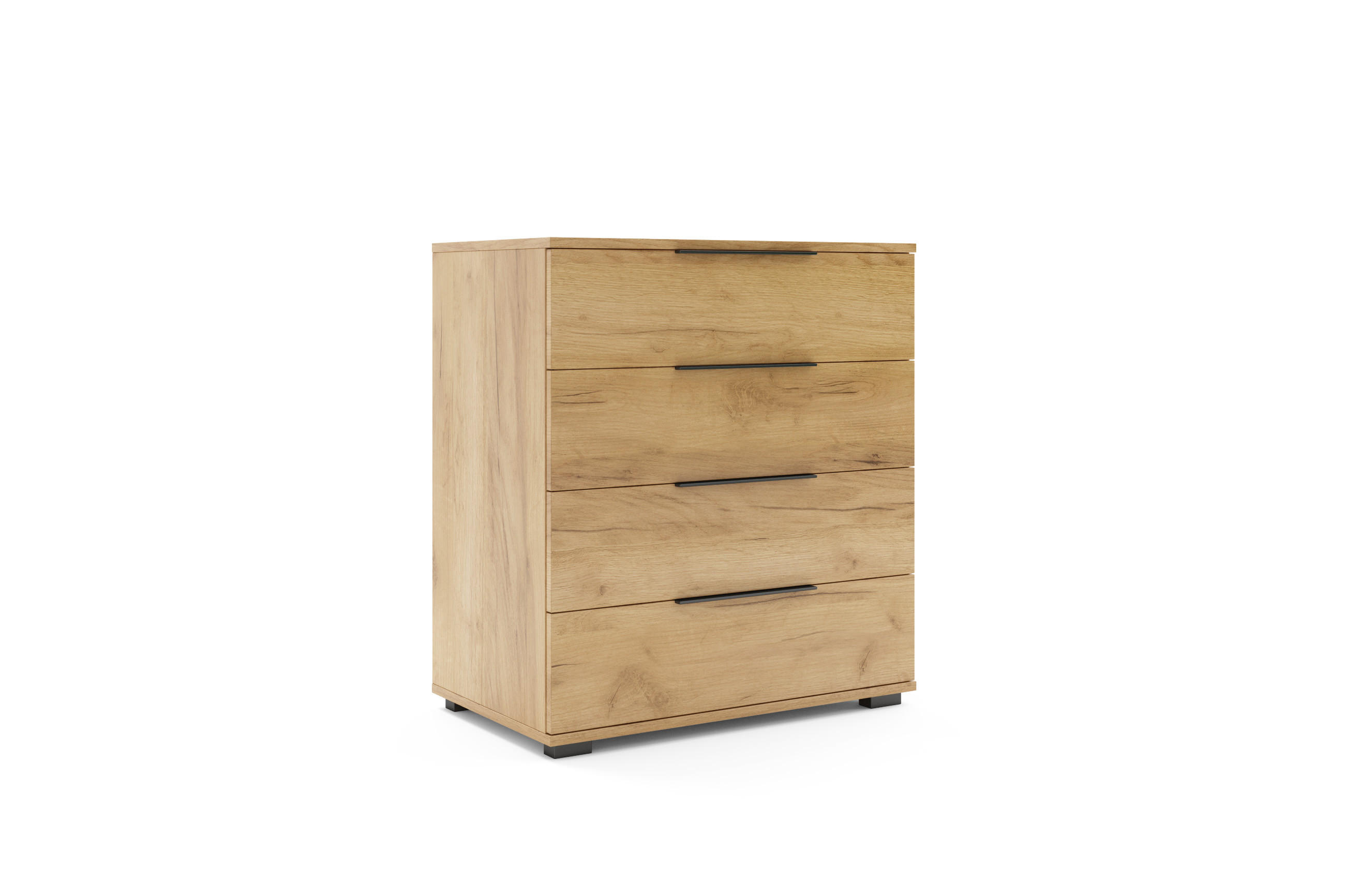 KOMMODE A1- Craft Gold - Goldfarben, Holzwerkstoff (80/89/48cm) - BM-Möbel