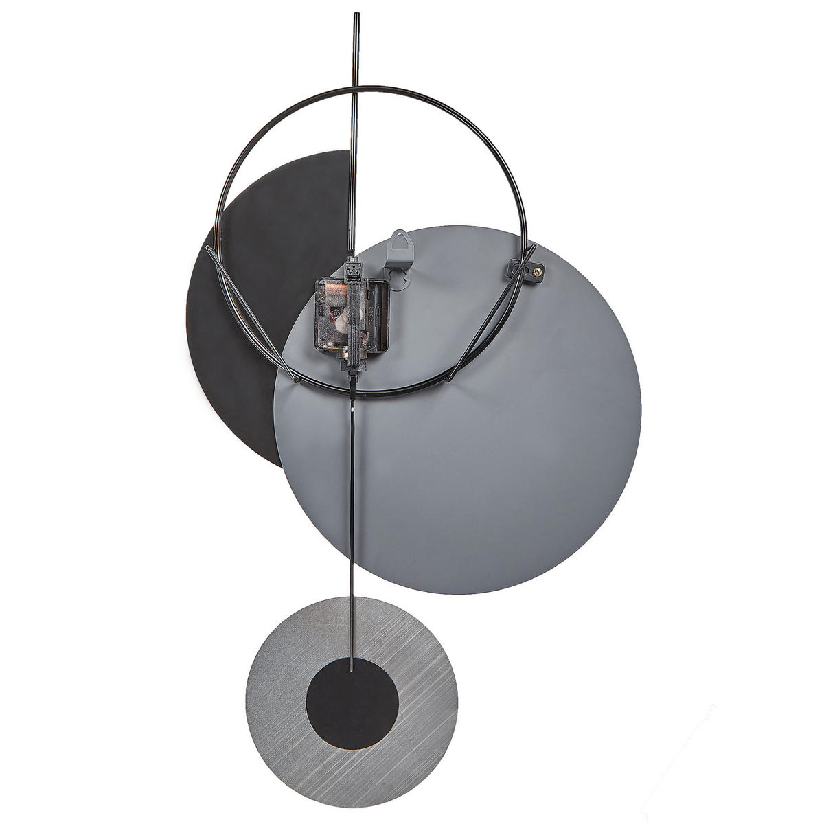CEAS DE PERETE 32 cm metal gri Nendaz - gri, metal (32/60/2cm) - Beliani