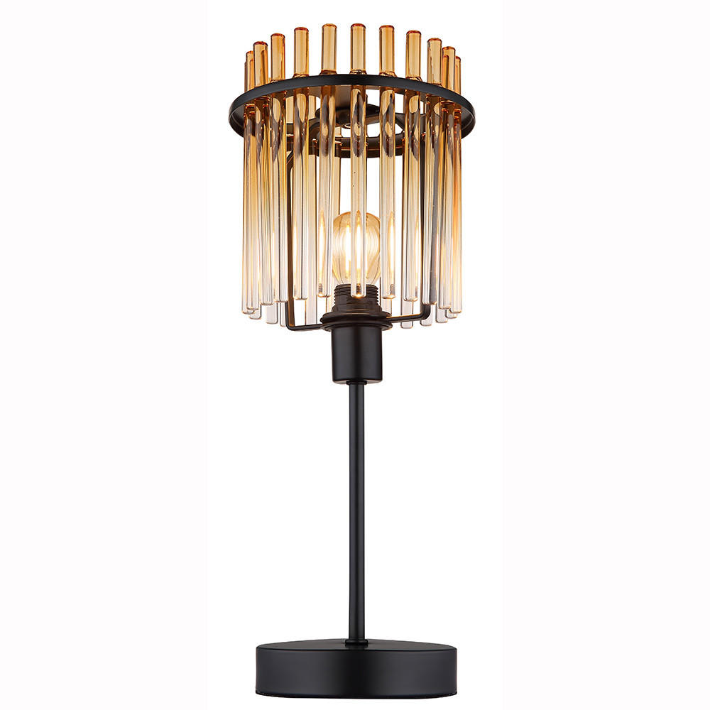 LED TISCHLEUCHTE Metall Orange - Orange, Glas (15/15/37.5cm) - Globo Lighting