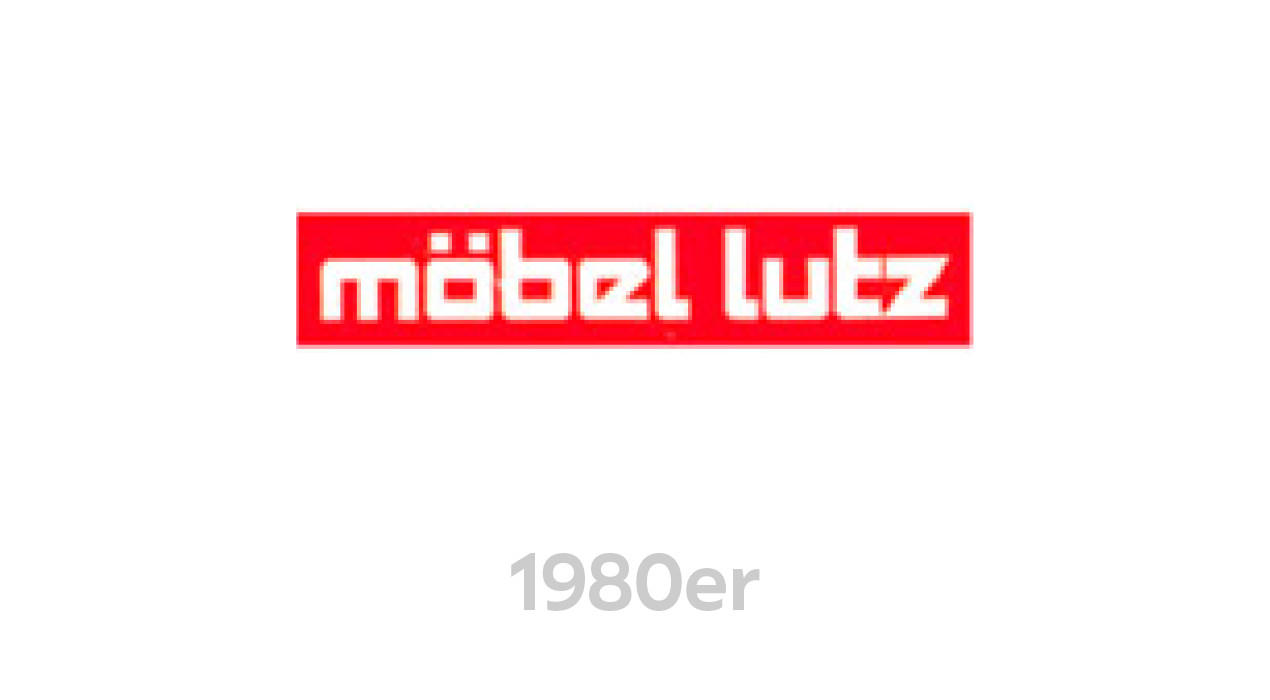 Möbel Lutz logó az 1980-as évekből