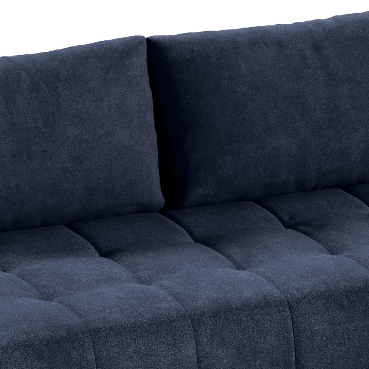 ECKSOFA Jonas 4 Sitzplätze Marineblau - Blau, Holzwerkstoff (265/185cm) - Petits-meubles