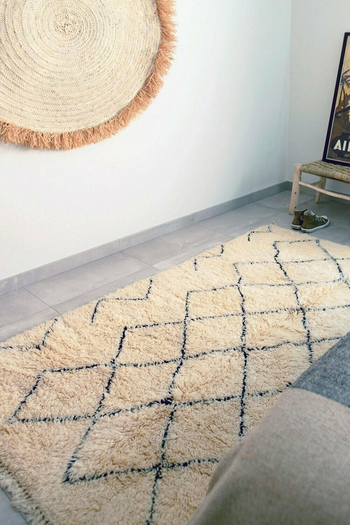 BERBERTEPPICH aus Cherratin-Wolle beige - Beige, Naturmaterialien (250/350cm) - AFK Living