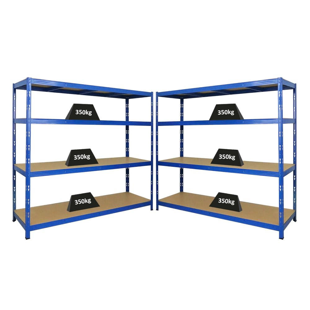 Proregal Schwerlastregal Blau 400x180x60 cm