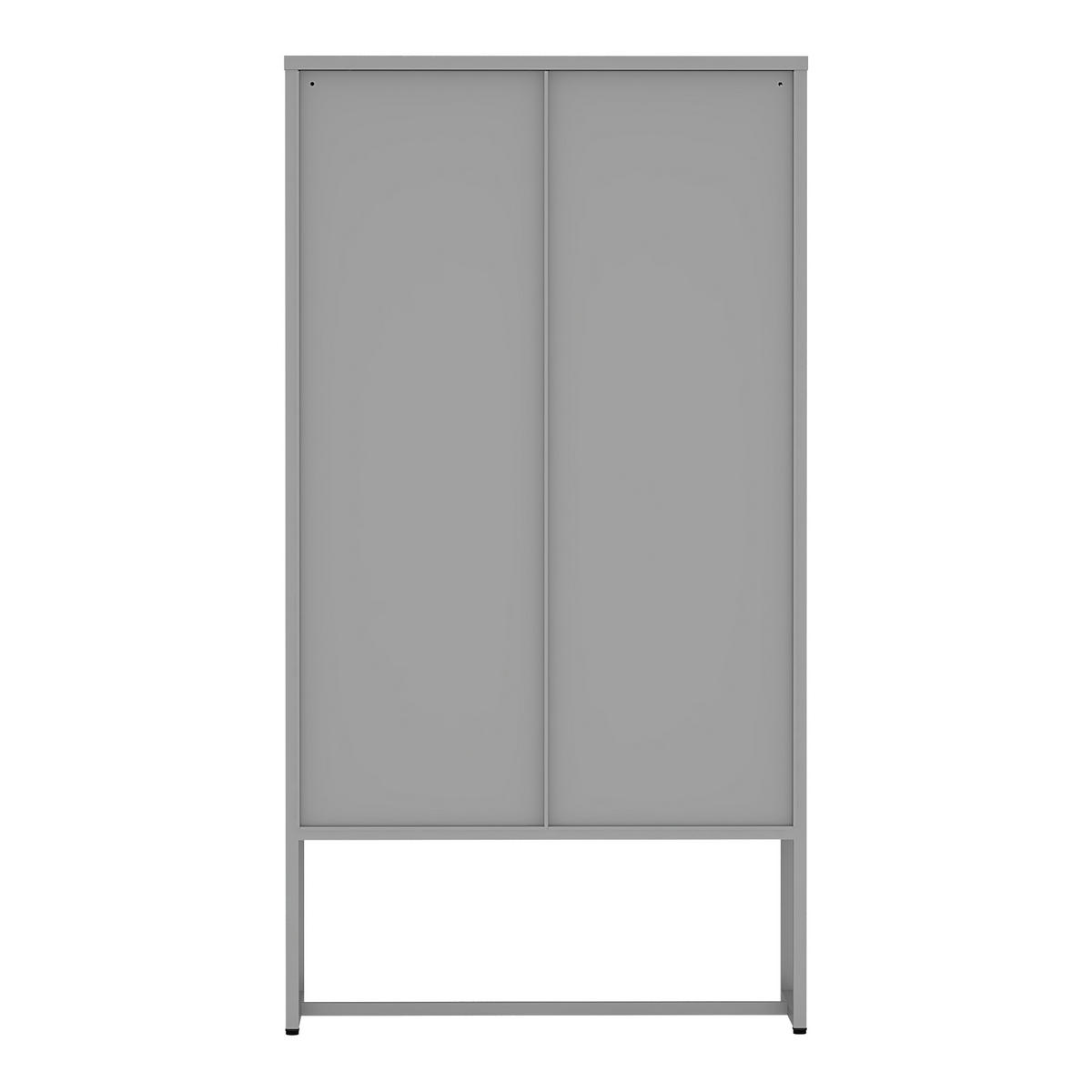 BÜROSCHRANK Sund - Grau, Metall (80/150/40cm) - [en.casa]