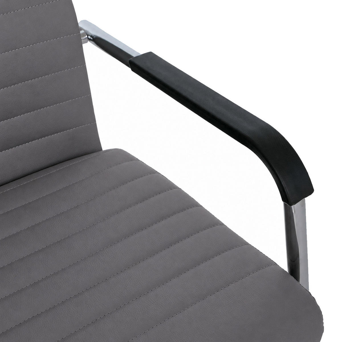 NÁVŠTĚVNÍ ŽIDLE Šedá - šedá, plast (56/87/59cm) - MCW