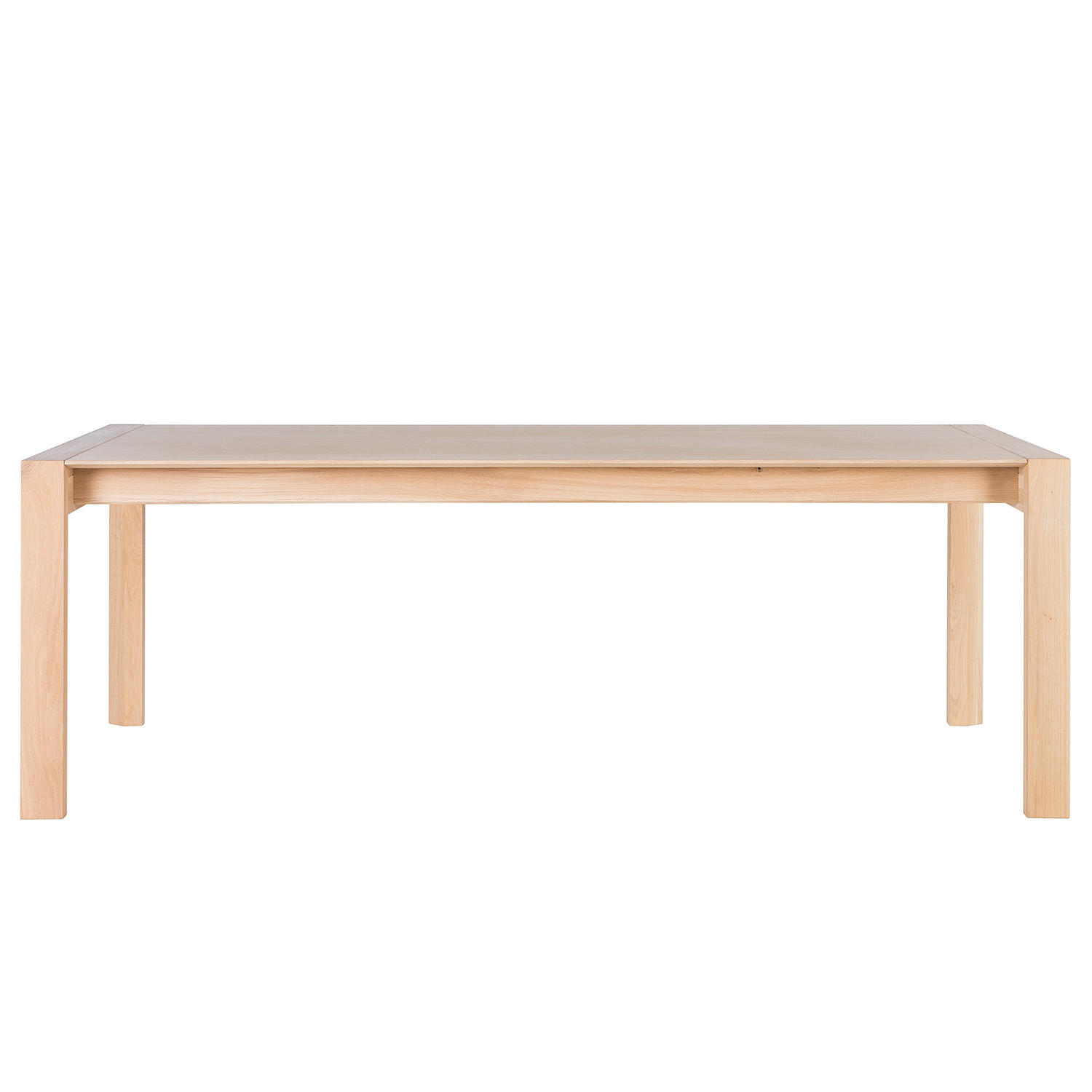 ESSTISCH - Eiche teilmassiv - Eichefarben, Holzwerkstoff (90/220/76cm) - home24