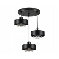 PENDELLEUCHTE EDISON - Silberfarben/Schwarz, Metall (42/42/70cm) - kiki design