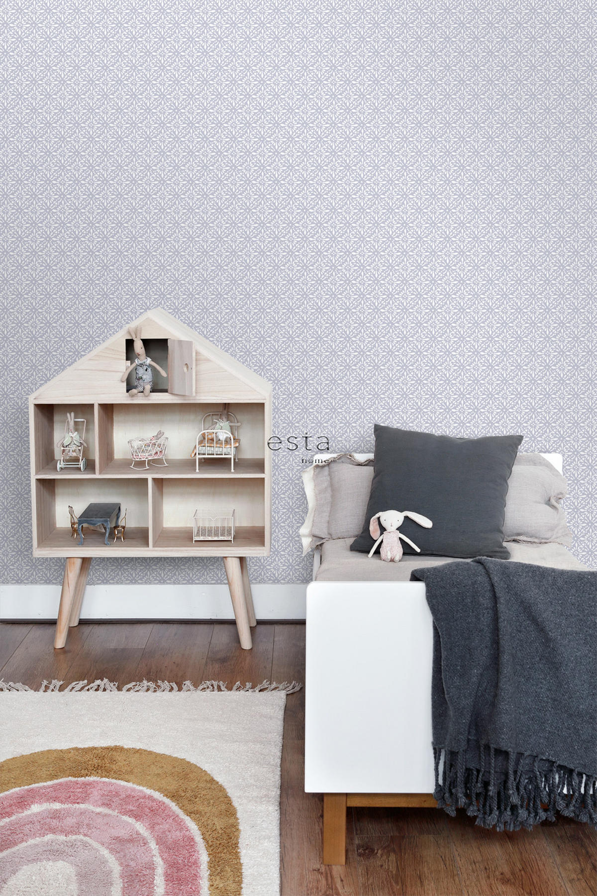 TAPETE orientalisches Motiv 50 x 900 cm - Lila, Papier (50/900cm) - ESTAhome