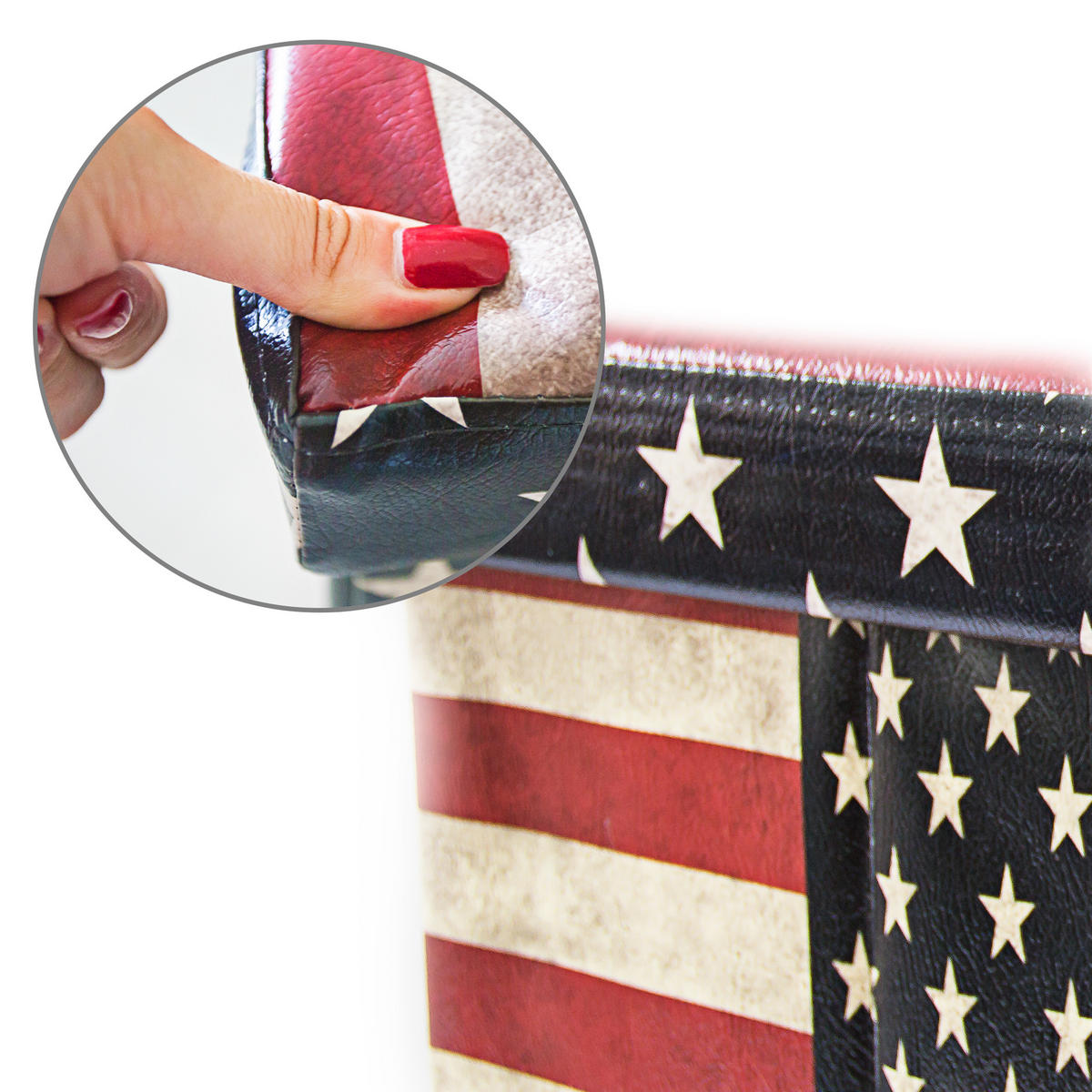 SITZHOCKER - Multicolor, Holzwerkstoff/Kunststoff (38/38/38cm) - Relaxdays