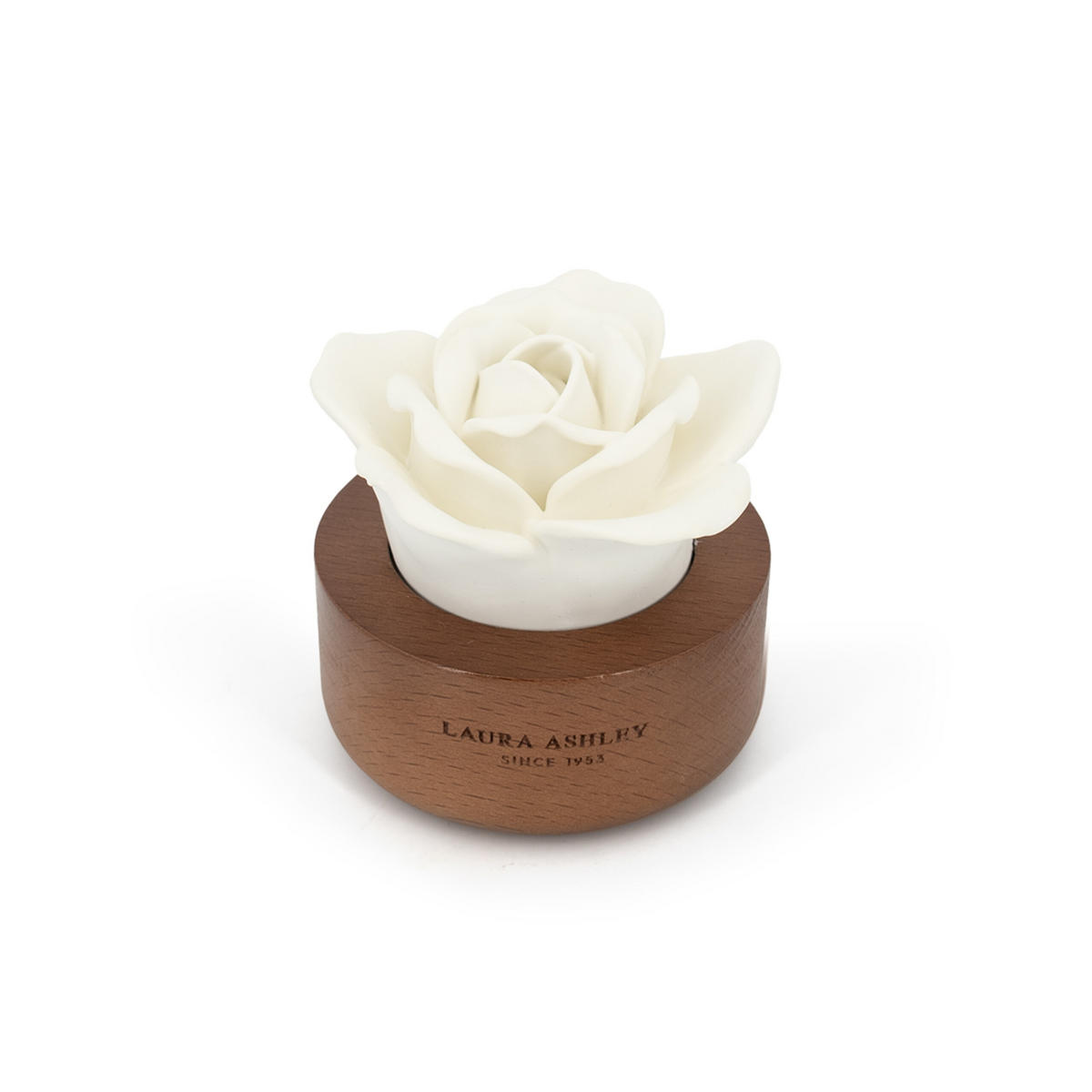 VOŇAVÉ kvety Laura Ashley - červená, drevo/sklo (11/9/16cm)