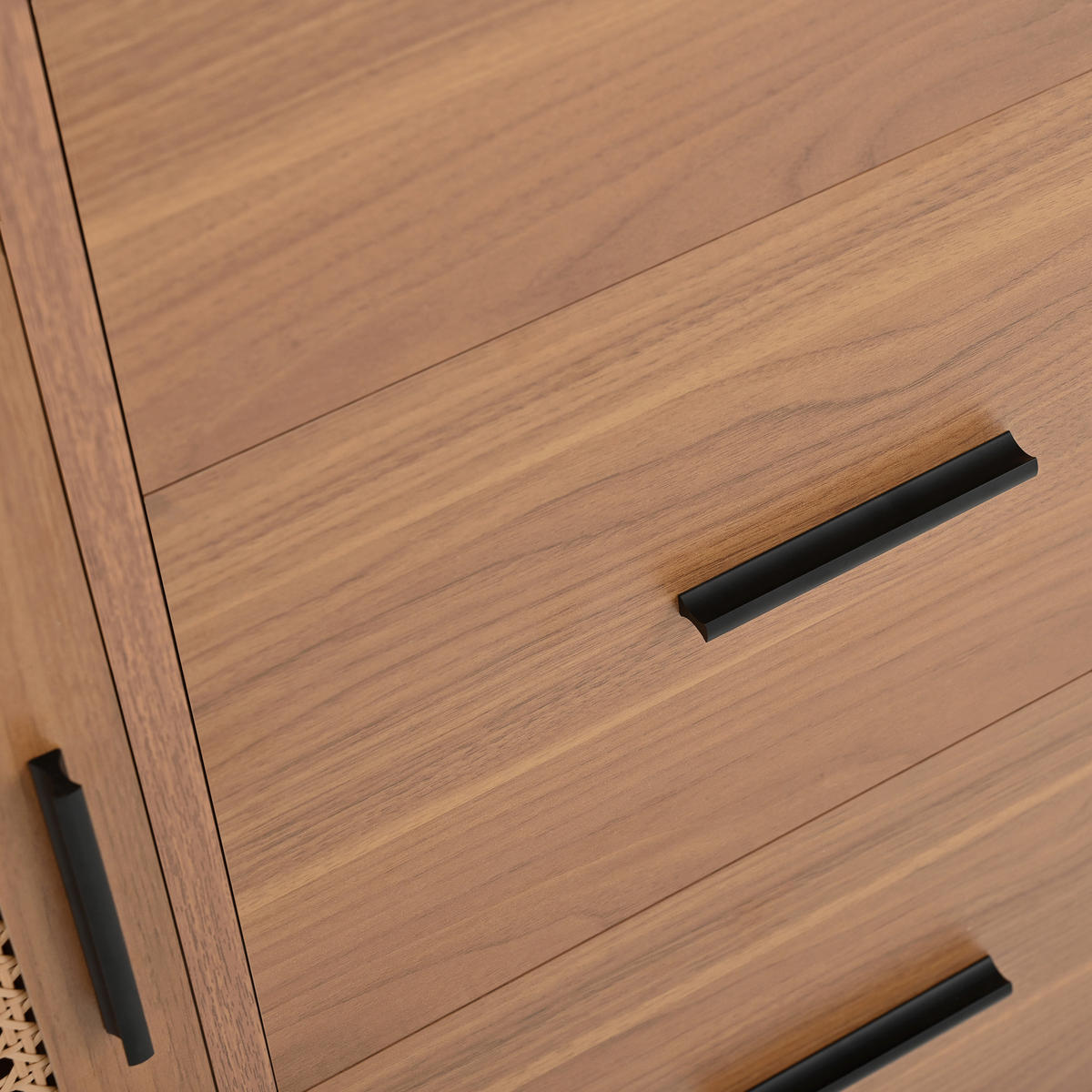 SIDEBOARD 140x37x91 cm mit Schiebetüren und 3 Schubladen - Naturfarben, Holzwerkstoff (140/91/37cm)