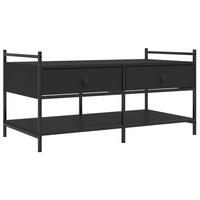COUCHTISCH Schwarz 99x50x50 cm Holzwerkstoff - Schwarz, Holzwerkstoff (50/99/50cm) - furnicato
