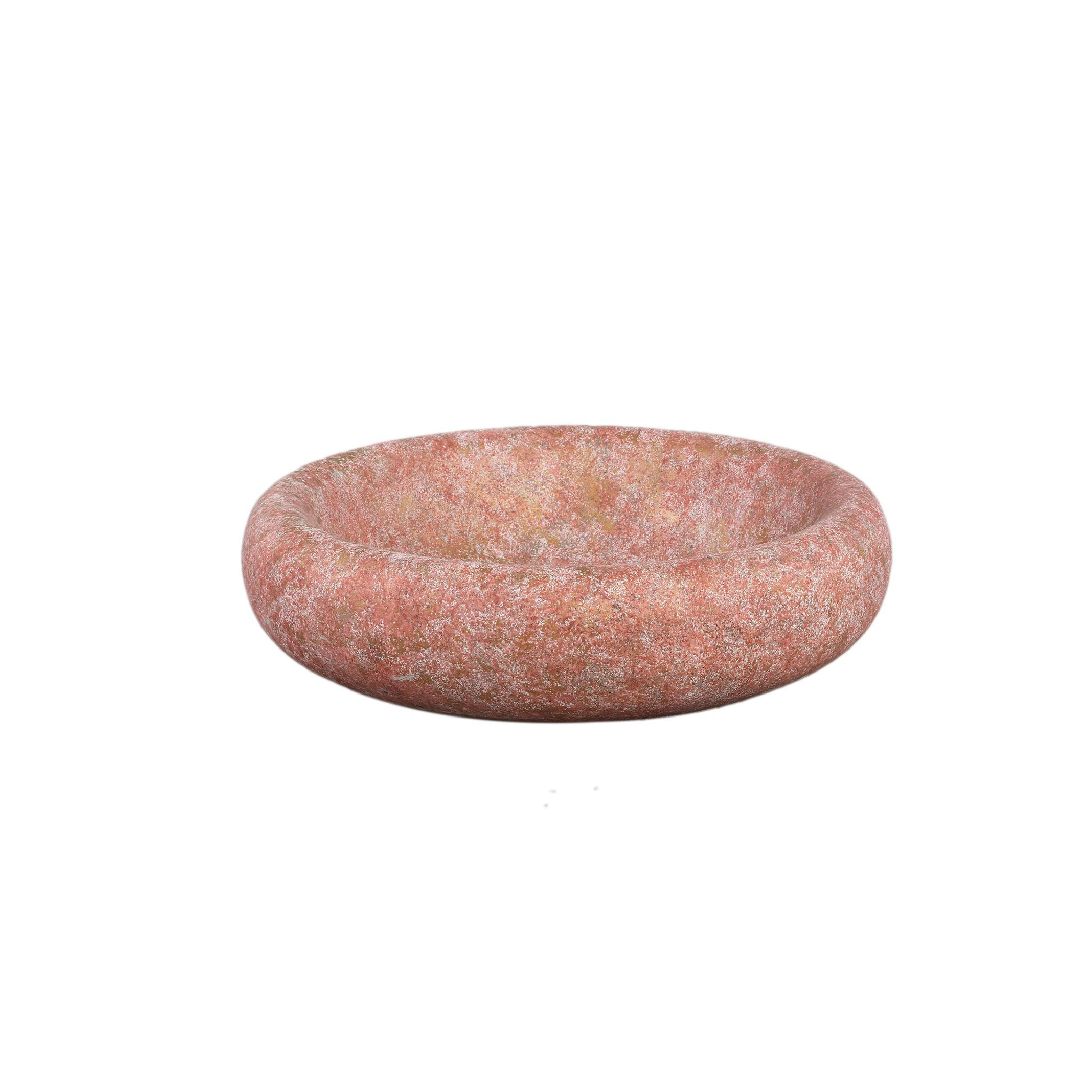 SCHALE Aly Rot 38/38/10cm - Rot, Stein (10cm) - PTMD Collection