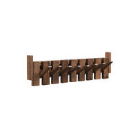 GARDEROBENLEISTE PORTE Nussbraun - 56 x 15 cm - Dunkelbraun, Holz (56/15/3.5cm) - Home Deluxe