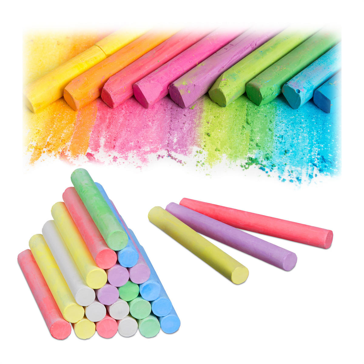 24XKREIDE - Multicolor, Stein (0.9/8/0.9cm) - Relaxdays
