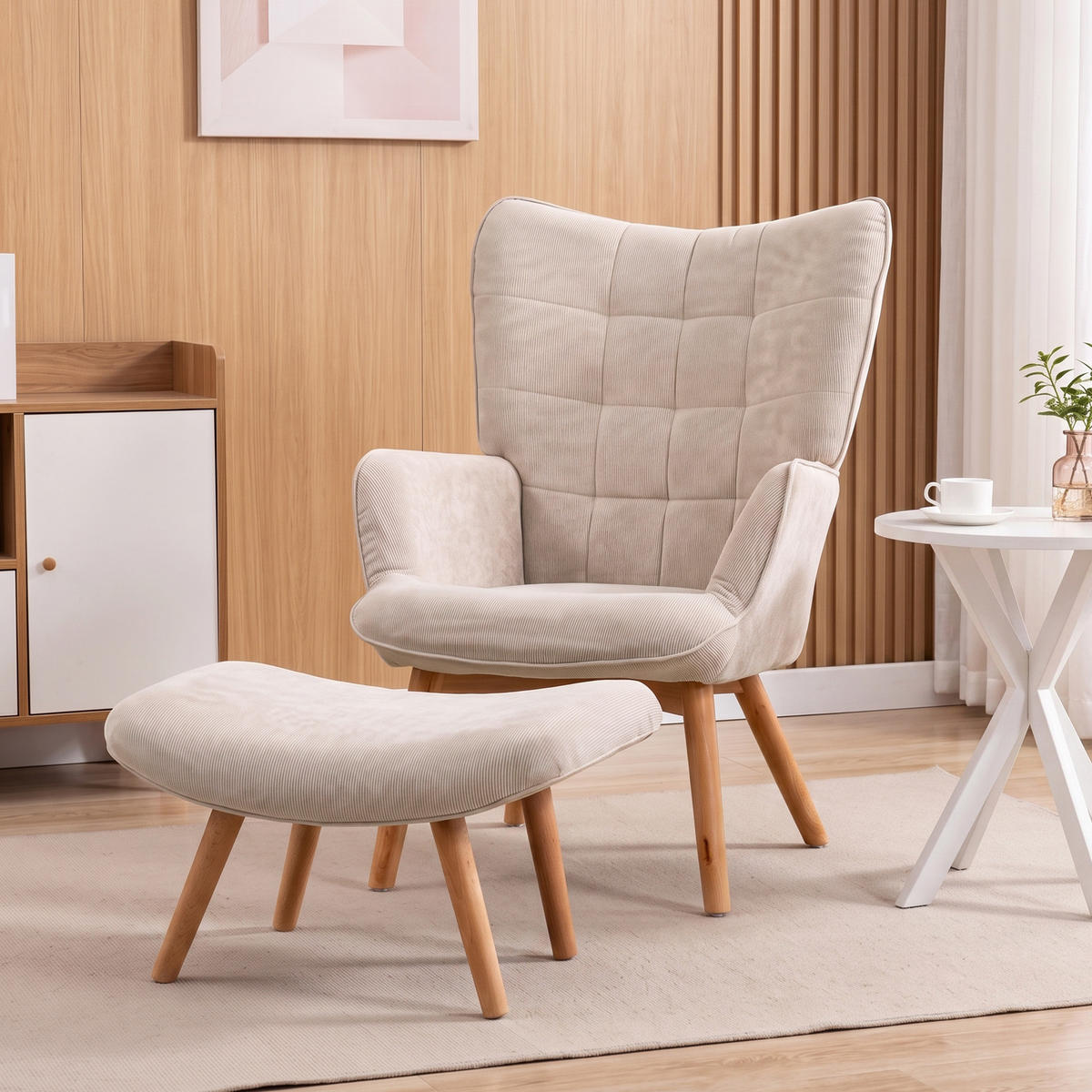 SESSEL Beige 72.0/80.0/101.0cm - Beige, Textil (80/101/72cm)