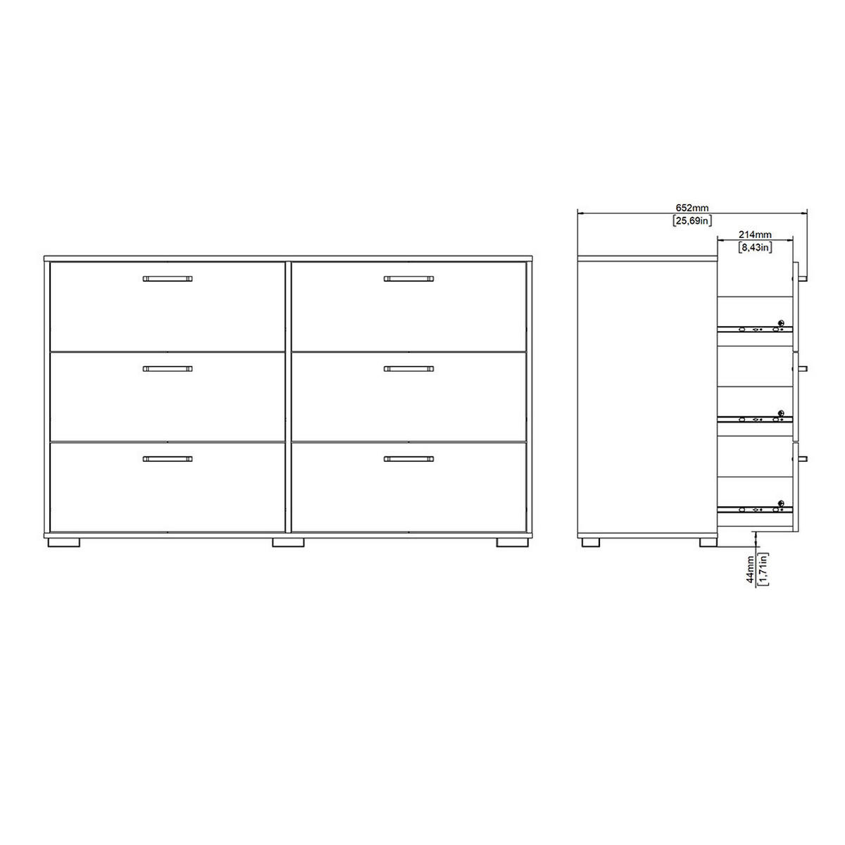 KOMMODE, Sofia, Eiche, Holzwerkstoff, 139 x 40 x 83 cm - Eichefarben, Holzwerkstoff (139/83/40cm) - ebuy24