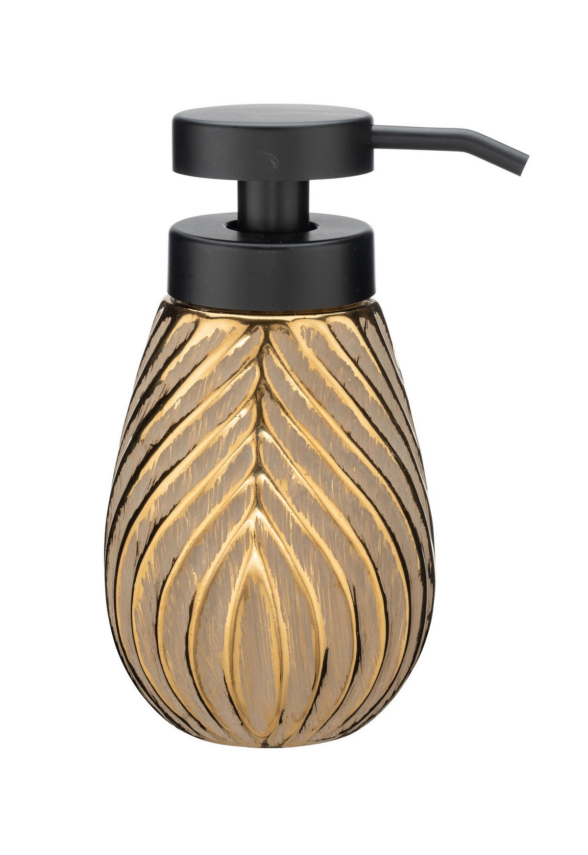 SEIFENSPENDER Irdo 330 ml 9,5/5,5/16 cm - Goldfarben, Keramik (5.5/16/9.5cm) - Wenko