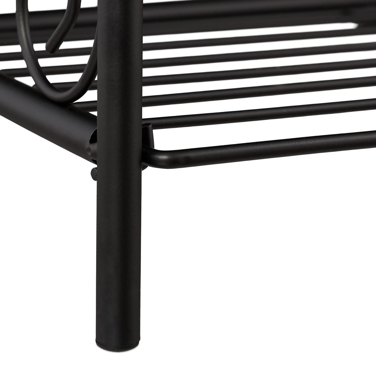 BLUMENREGAL - Schwarz, Metall (44.5/83/25cm) - Relaxdays