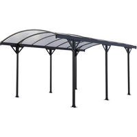 CARPORT AUTO protector Schwarz - Schwarz, Holz (300/230/500cm) - Habitat Garten