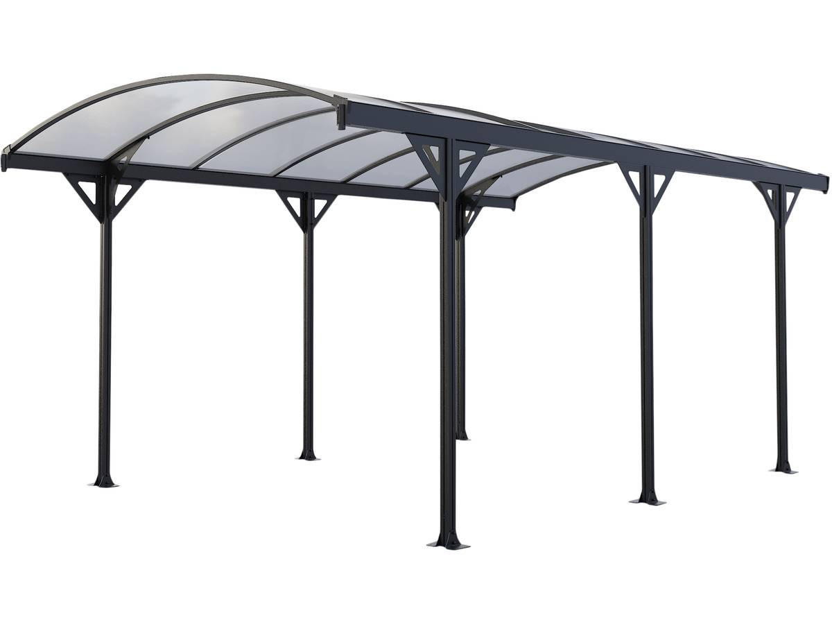 CARPORT AUTO protector Schwarz - Schwarz, Holz (300/230/500cm) - Habitat Garten