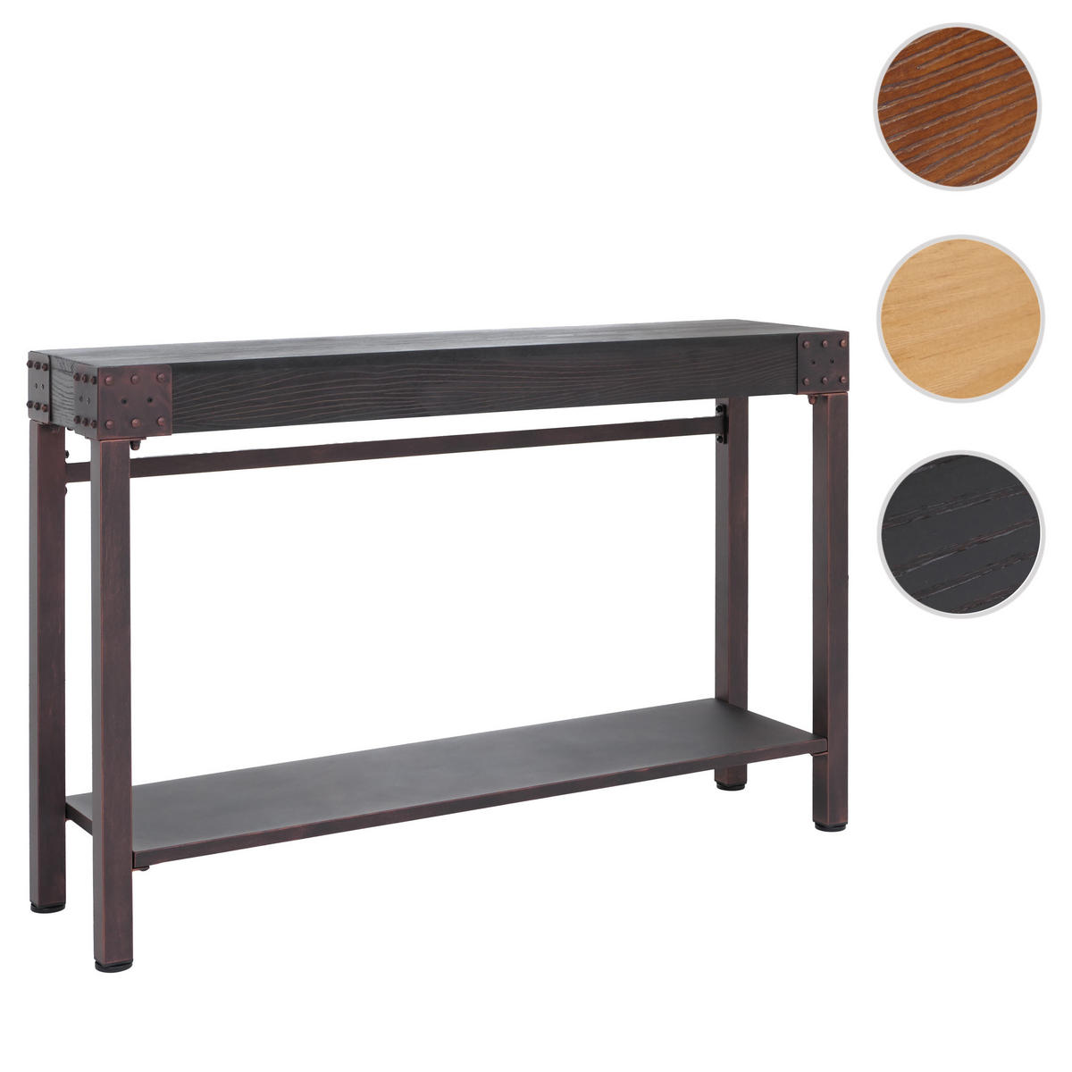 KONSOLENTISCH eckig Schwarz - Schwarz, Holz (31/121/82cm) - MCW