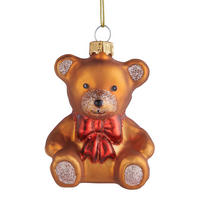 BAUMANHÄNGER Hang On Bärchen - Braun, Glas (4/12/9cm) - Butlers