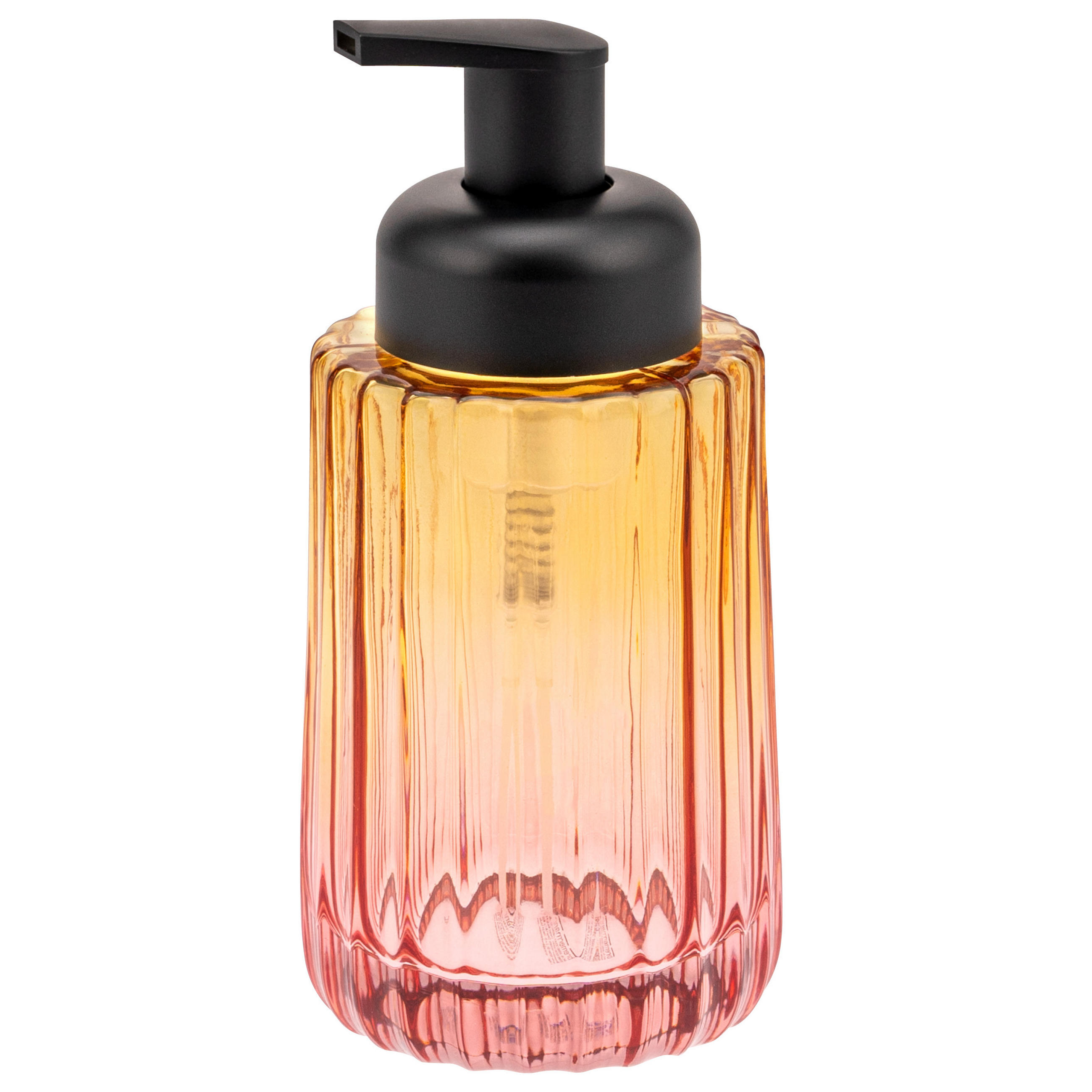 SEIFENSPENDER, orange - Multicolor, Glas (7.5/17/7.5cm) - bremermann