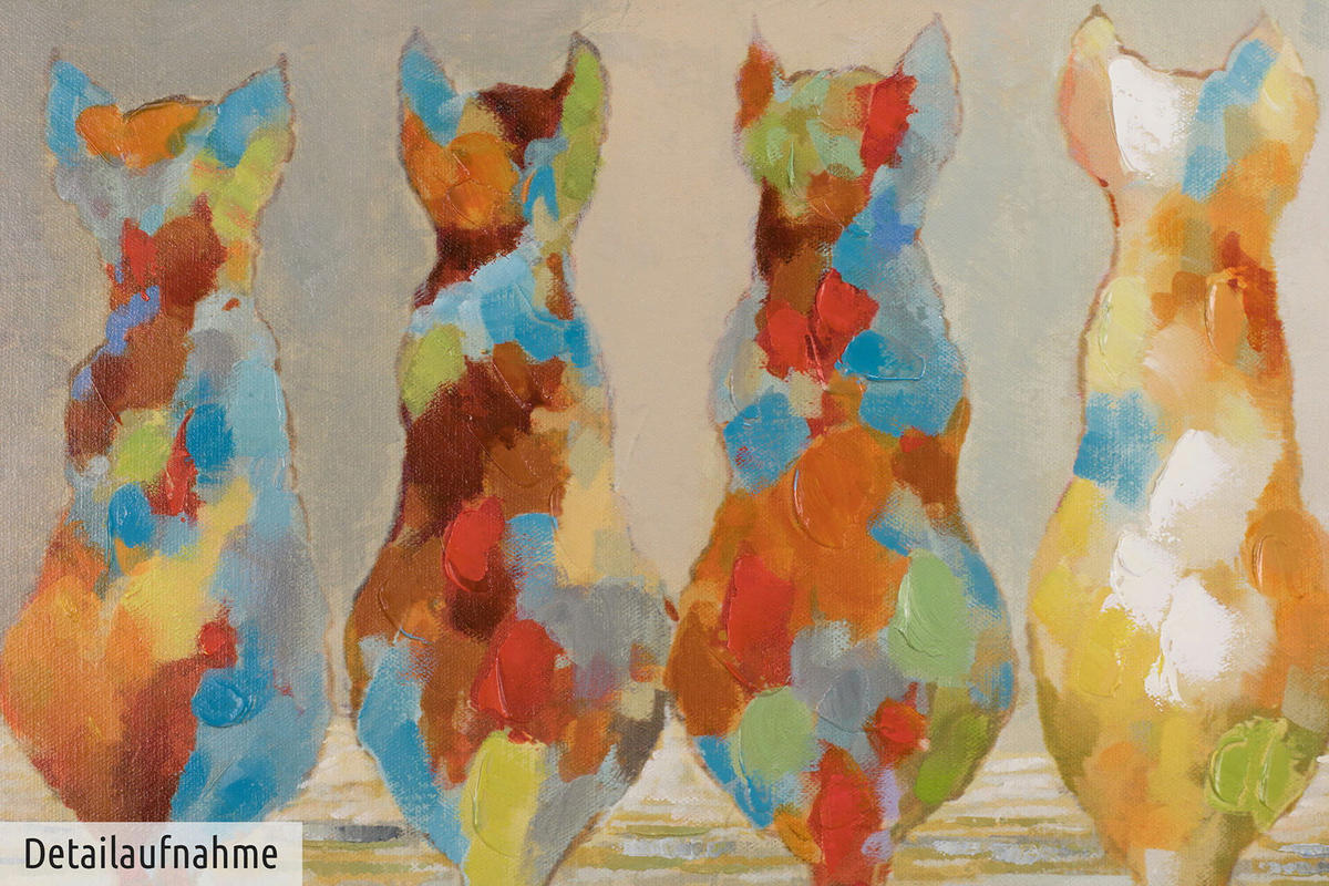 ÖLGEMÄLDE 120/60 cm - Multicolor, Holz/Textil (1.9/60cm) - KUNSTLOFT