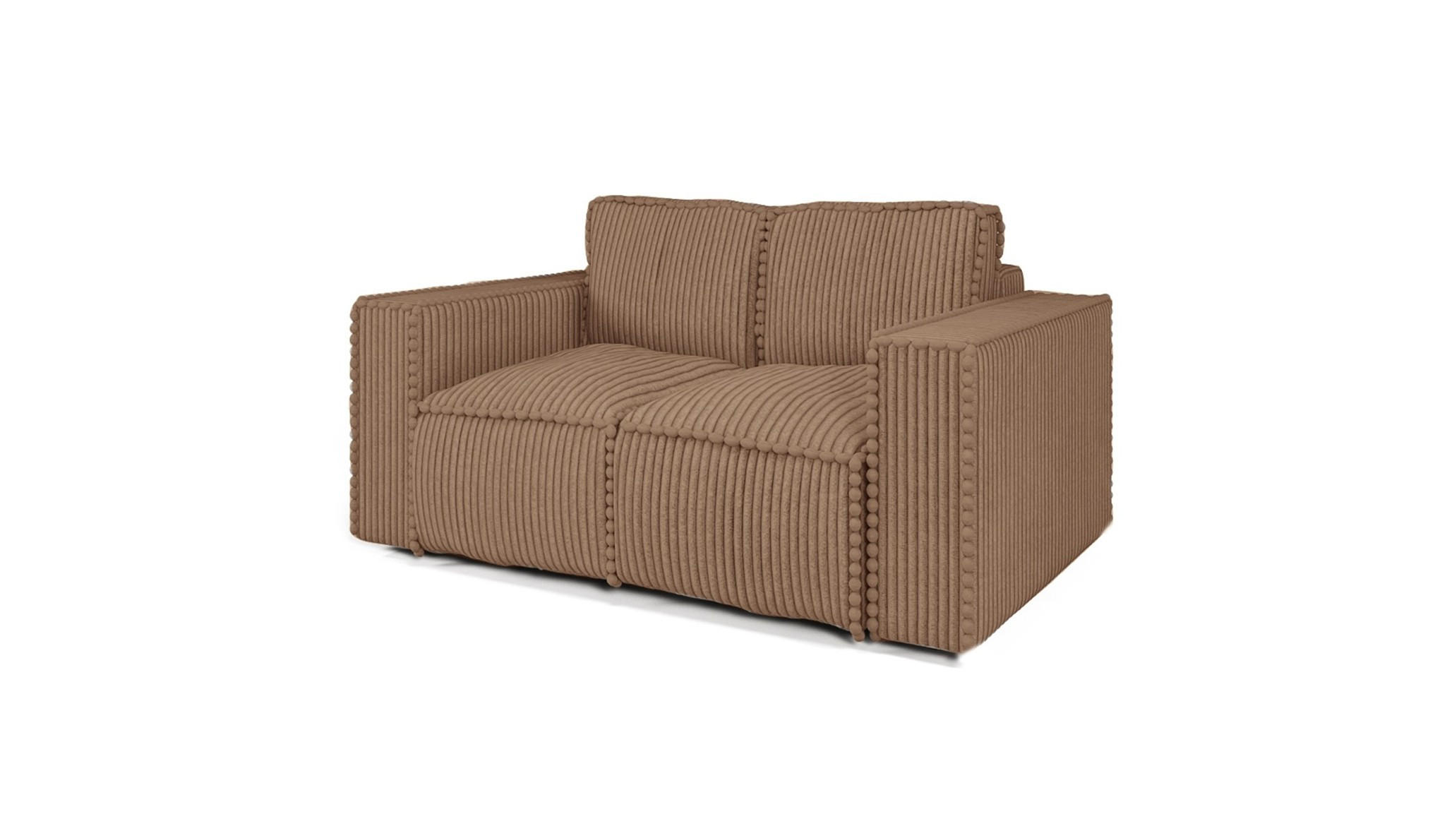 SOFA 2-sitzer Vajana - Rotbraun, Holzwerkstoff/Textil (150/86/102cm) - Fun Möbel