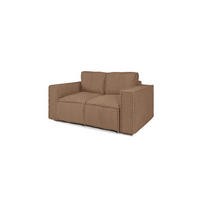 SOFA 2-sitzer Vajana - Rotbraun, Holzwerkstoff/Textil (150/86/102cm) - Fun Möbel